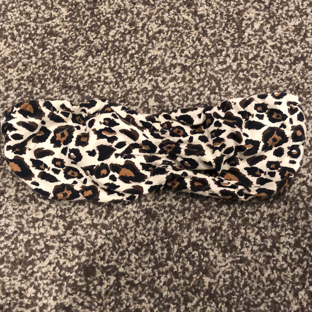 Leopard print bandeau
